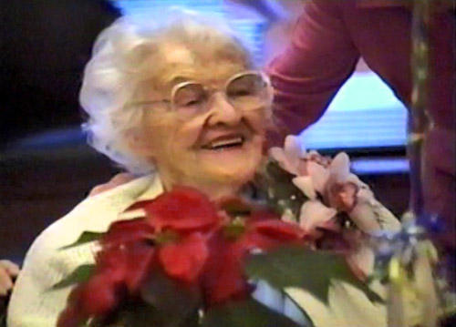 Mama Fraunfelder at 100th Birthday Celebration; Nov. 15, 2010 Mama Fraunfelder at 100th Birthday Celebration